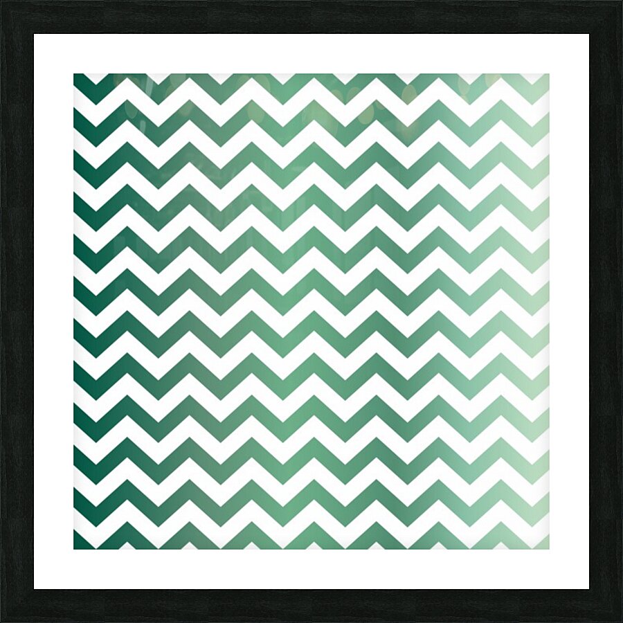 BROCCOLI CHEVRON Picture Frame Printing