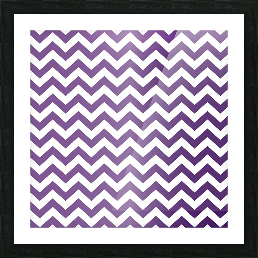 AMETHYST CHEVRON Picture Frame print