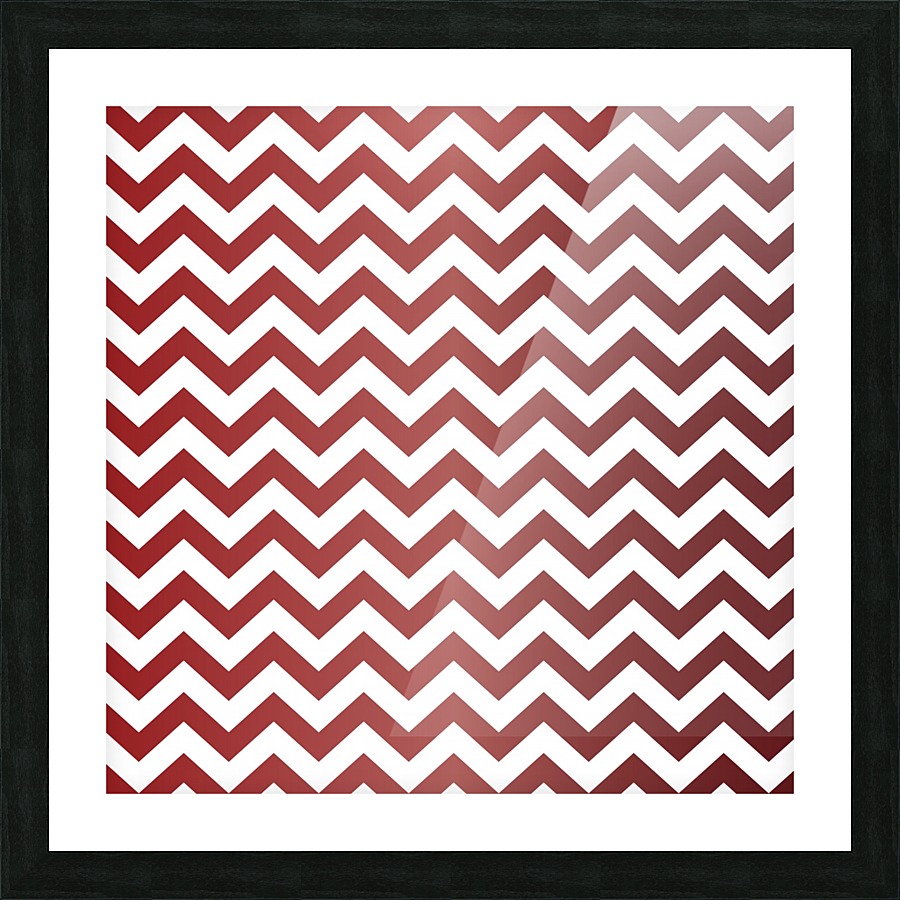 GARNET CHEVRON Picture Frame print