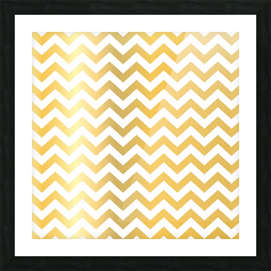 BANANA CHEVRON Picture Frame print