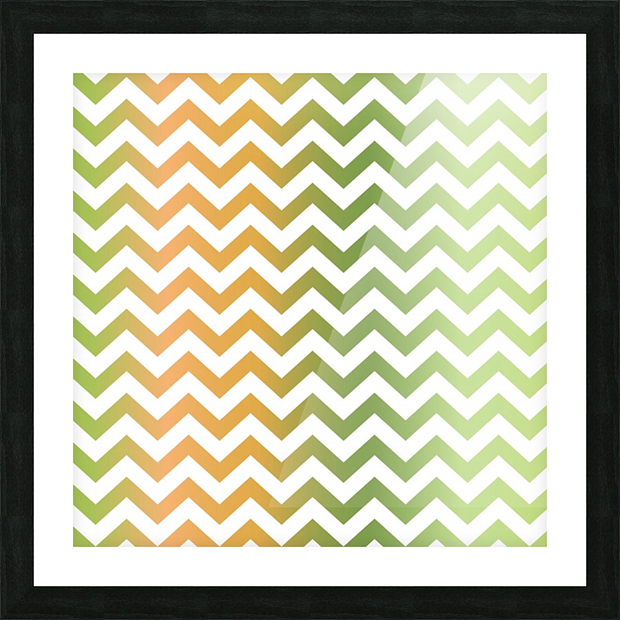 PEAR CHEVRON Picture Frame print