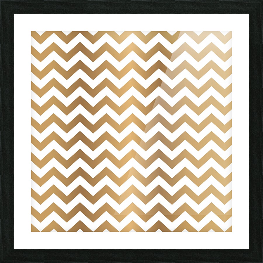OAK CHEVRON Picture Frame print