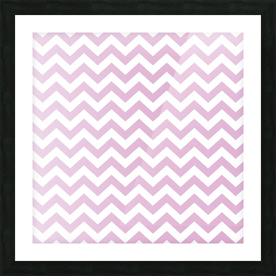 SPRING PINK CHEVRON Picture Frame print