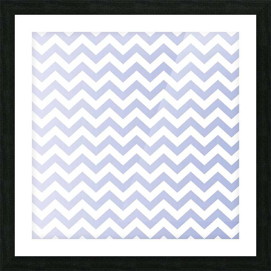 LAVENDER CHEVRON Picture Frame print