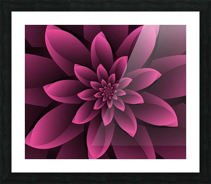 Floral Wings Picture Frame print