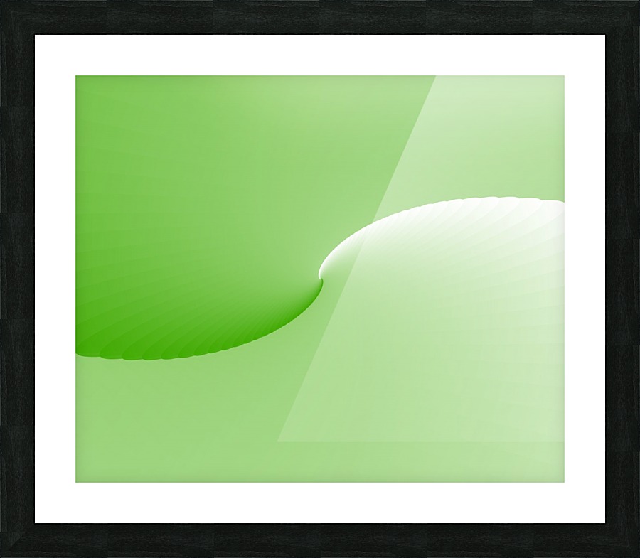 GREEN ABSTRACT  ORIGINAL Picture Frame print