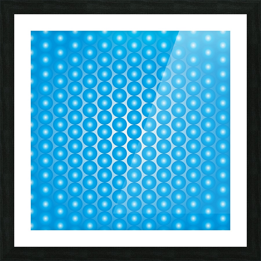 Blue Pearl Pattern Picture Frame print