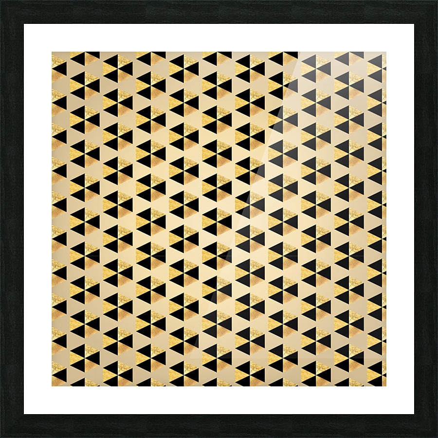 Hexagon Seamless Glitter Pattern Picture Frame print
