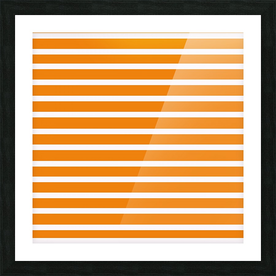 APRICOT Stripes Picture Frame print