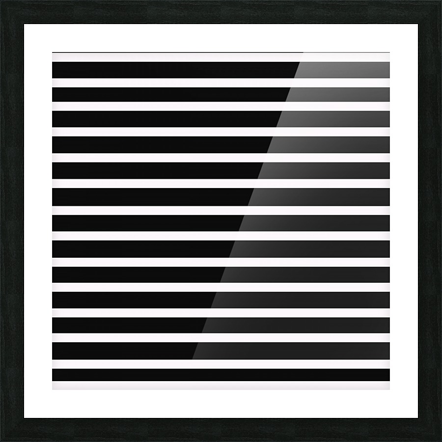 Black Stripes Picture Frame print