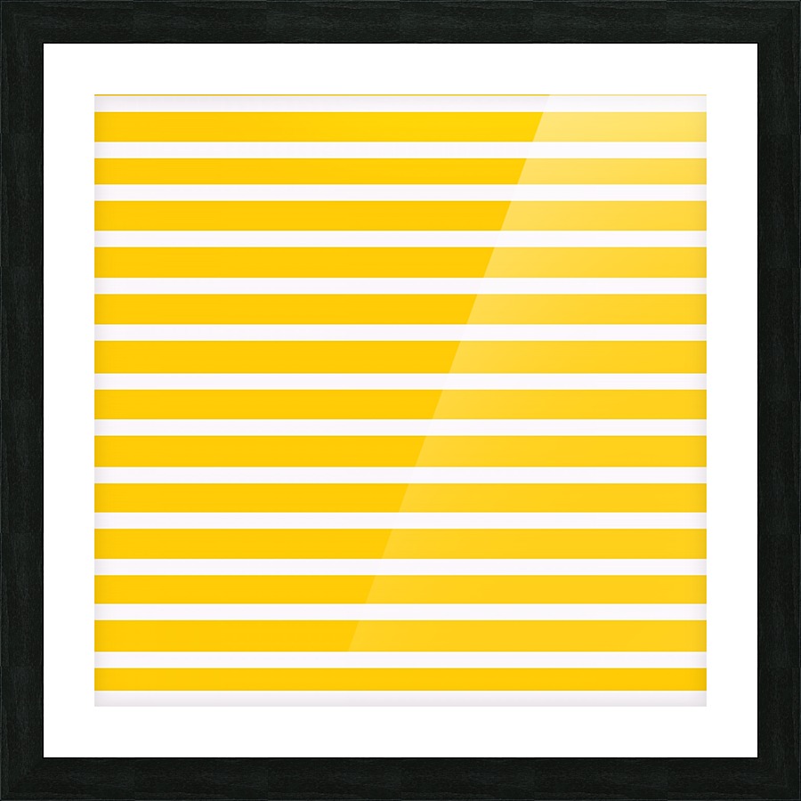 Yellow  Stripes Picture Frame print