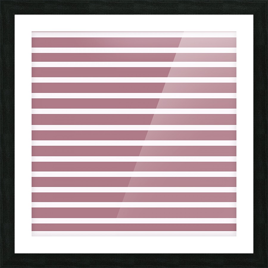 ROSY BROWN Stripes Picture Frame print