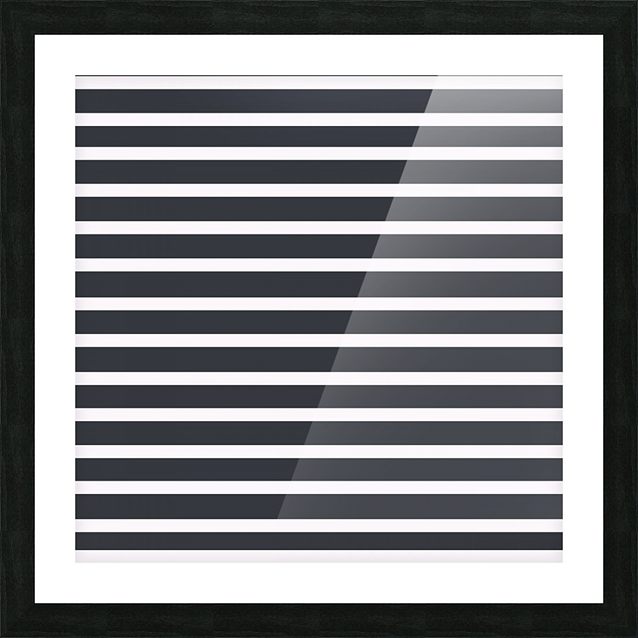 CHARCOAL Stripes Picture Frame print