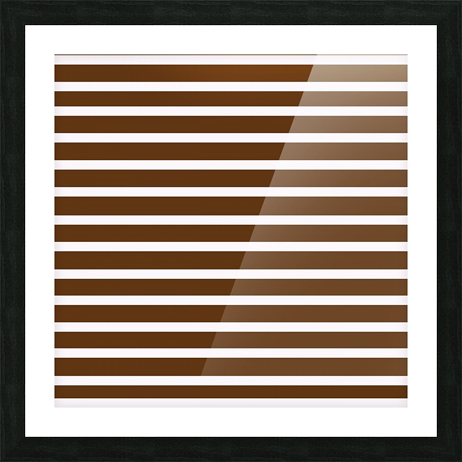 CARAMEL Stripes Picture Frame print