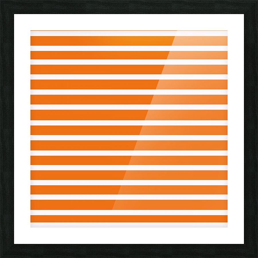 CARROT Stripes Picture Frame print