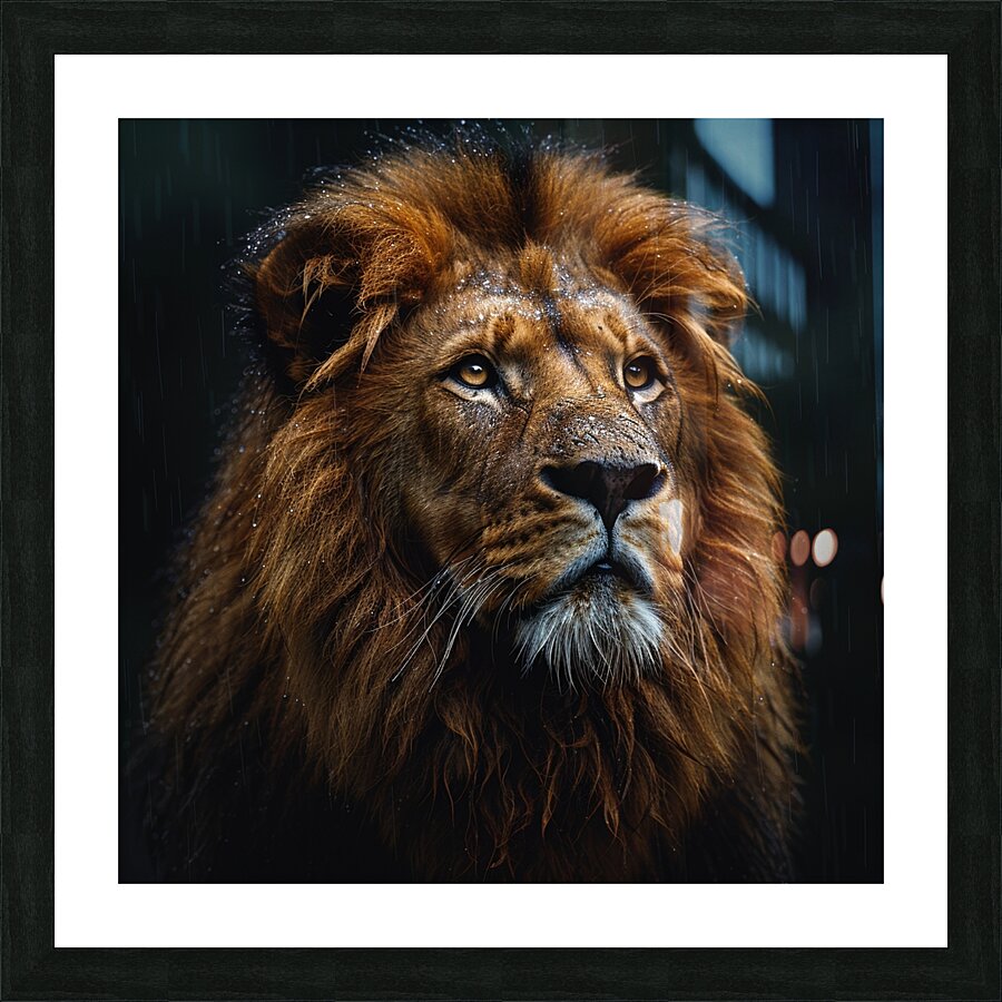 Safari King Picture Frame print
