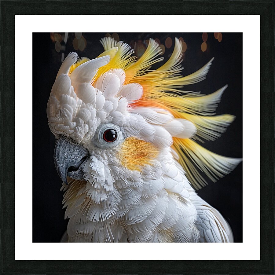 Sulphur Crested cockatoo Picture Frame print