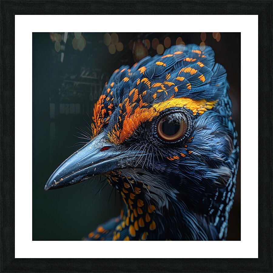 Exotic Pretty Bird Picture Frame print