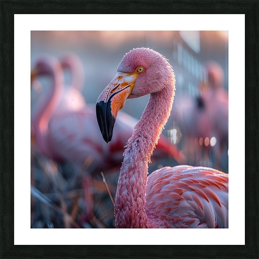 Flamingos  Picture Frame print