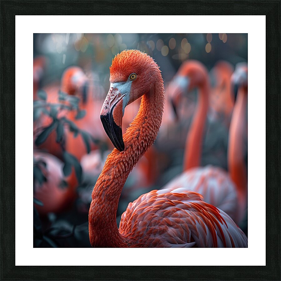 Flamingo Squad Picture Frame print