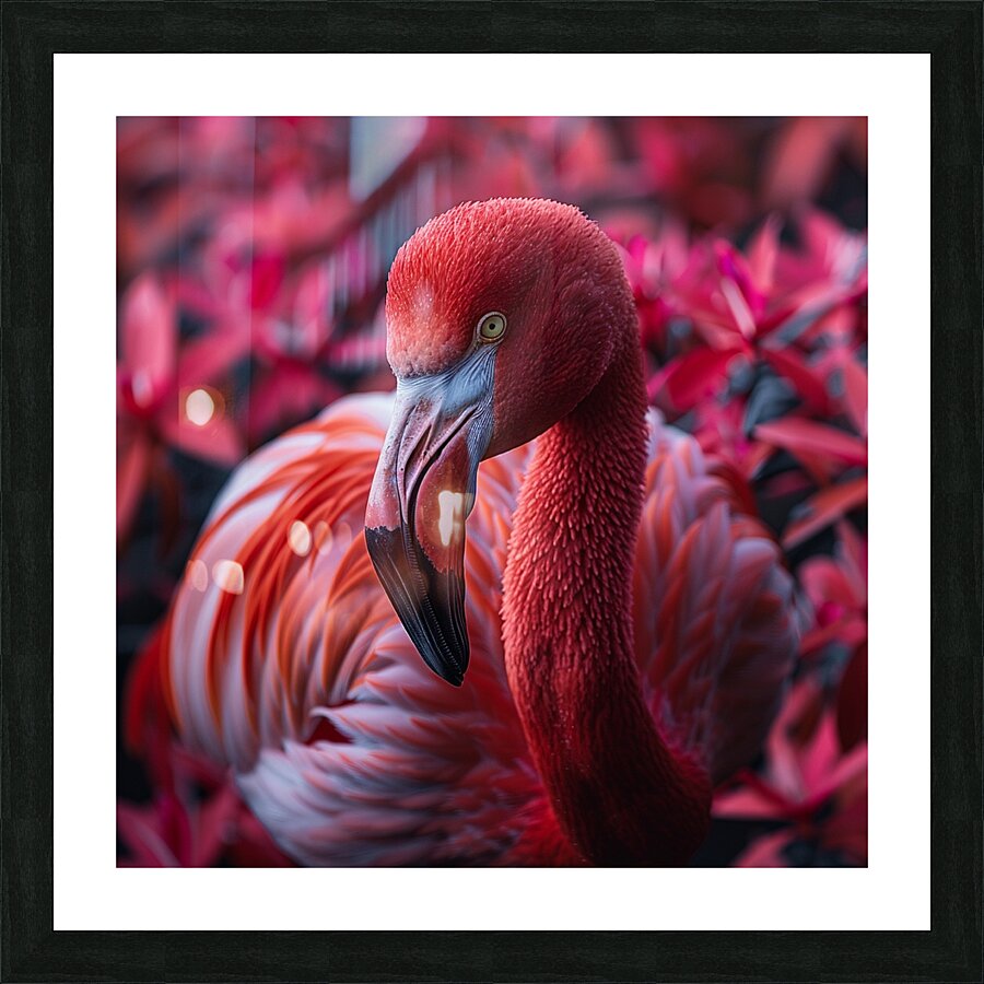 Beauty Flamingo Picture Frame print