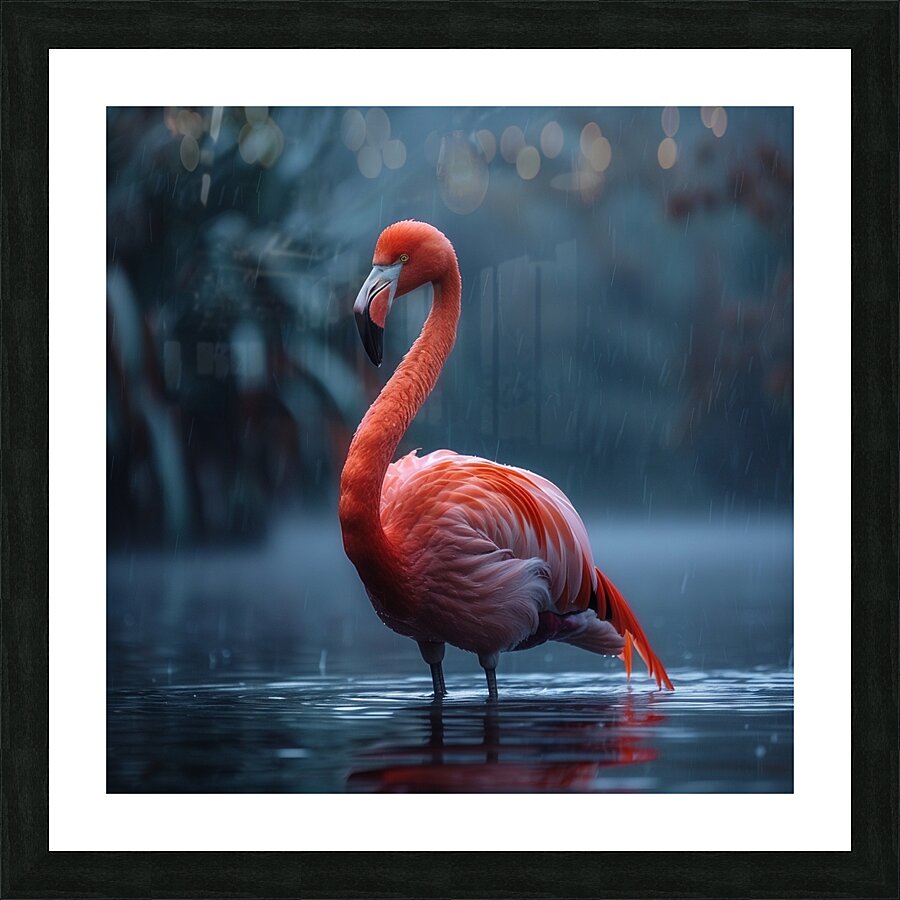 Stunning Flamingo Picture Frame print