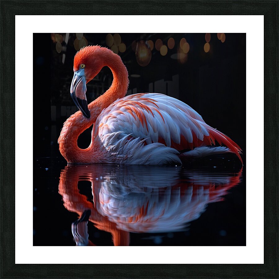Charming Flamingo Picture Frame print
