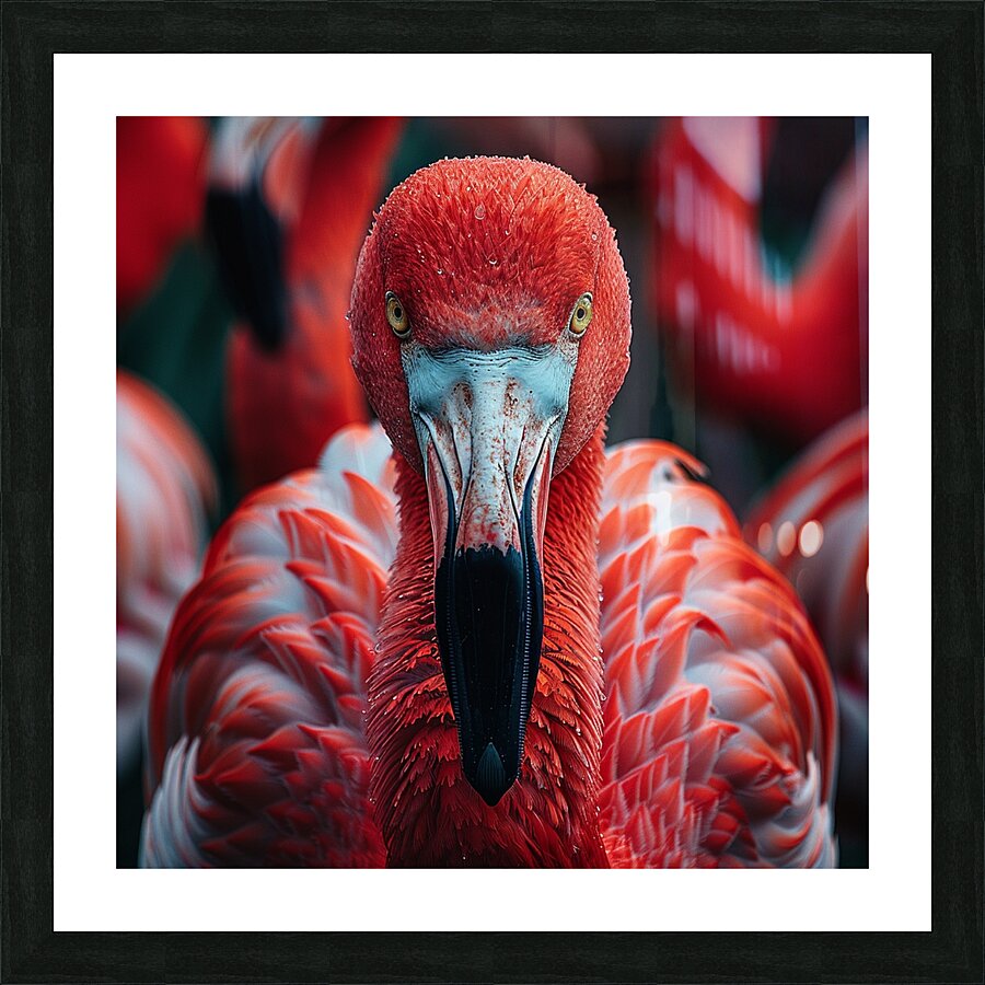 Vibrant Flamingo Picture Frame print
