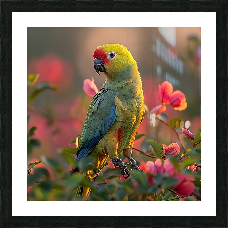 Lovely Parrot Picture Frame print