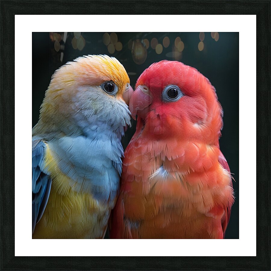 Sweet Lovebird Picture Frame print
