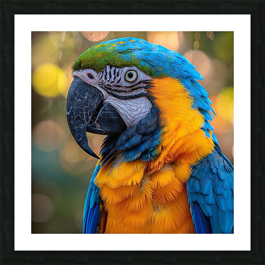 Macaw Parrot Picture Frame print