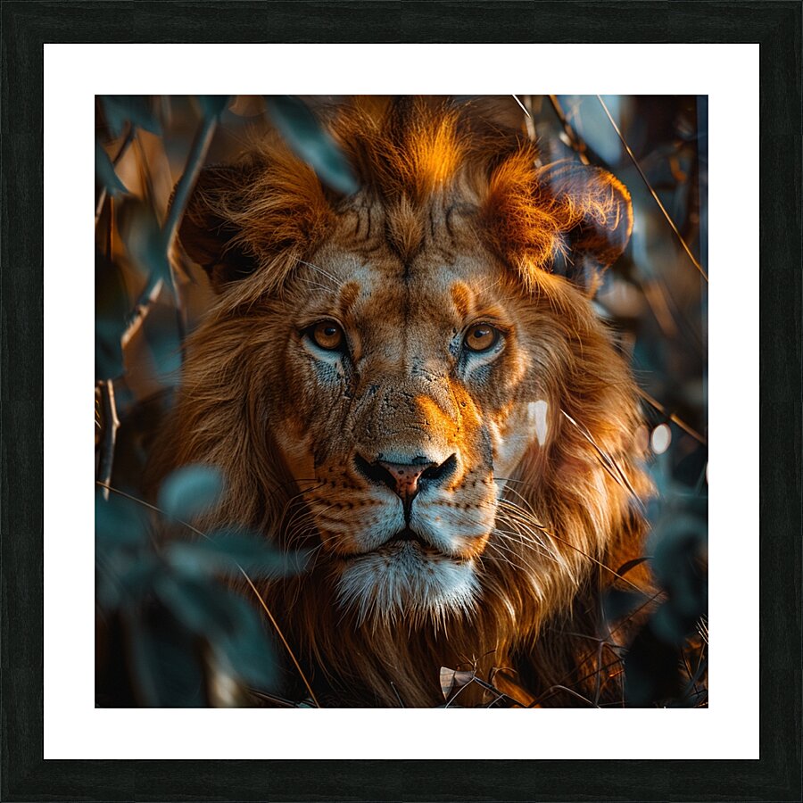 Supreme Lion Picture Frame print