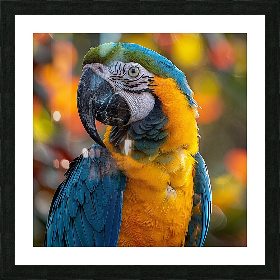Breathtaking Macaw Picture Frame print