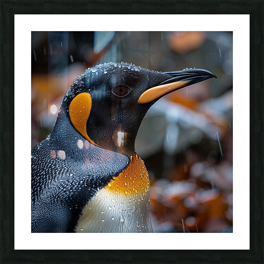 Dazzling Penguin Picture Frame print