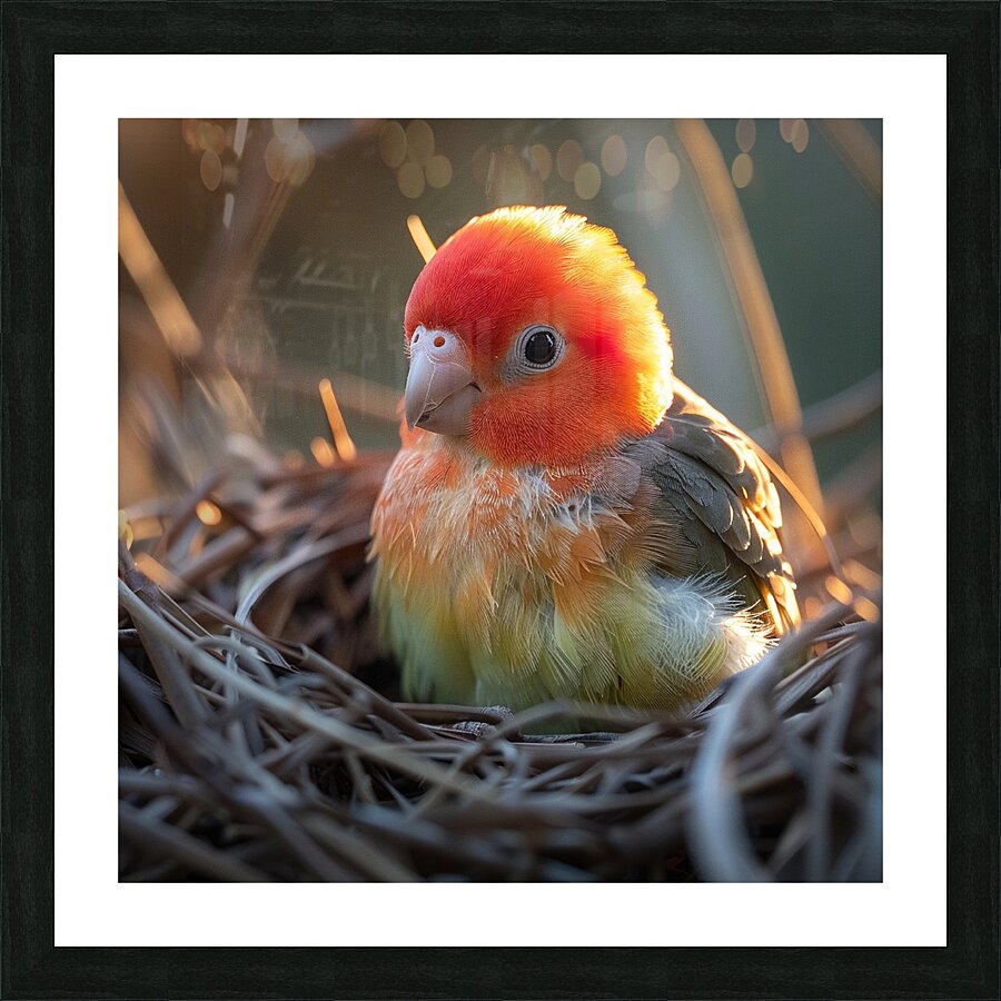 Pretty Love Bird Picture Frame print