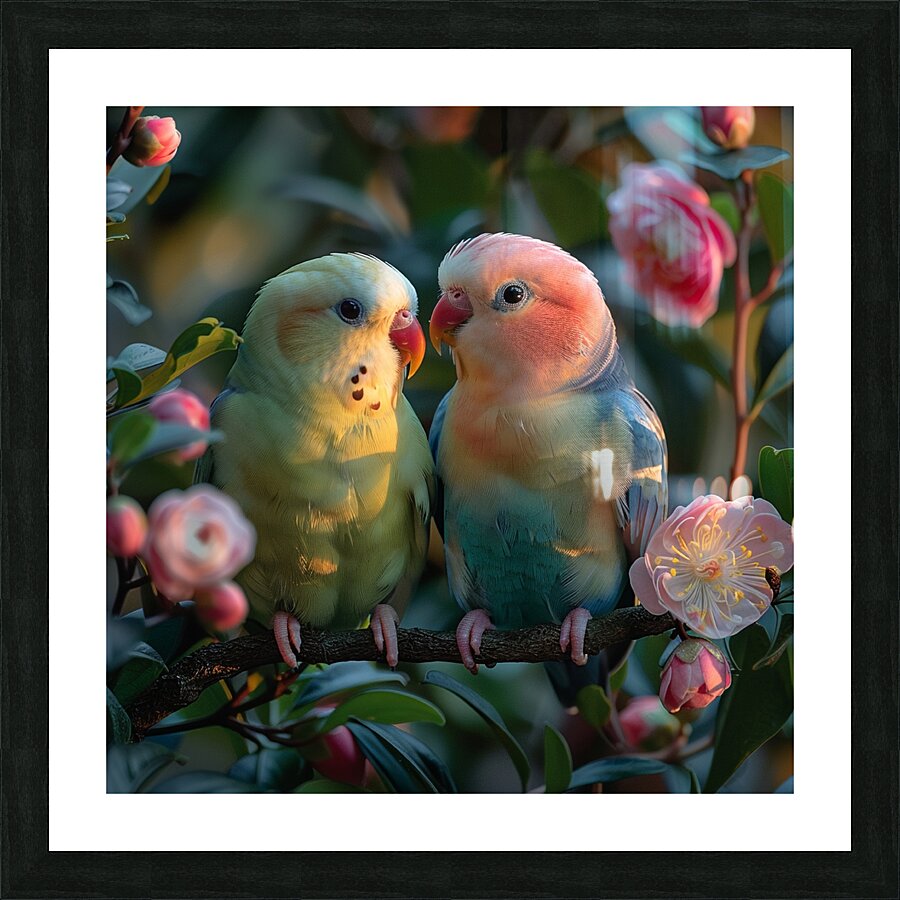 Love Birds Picture Frame print