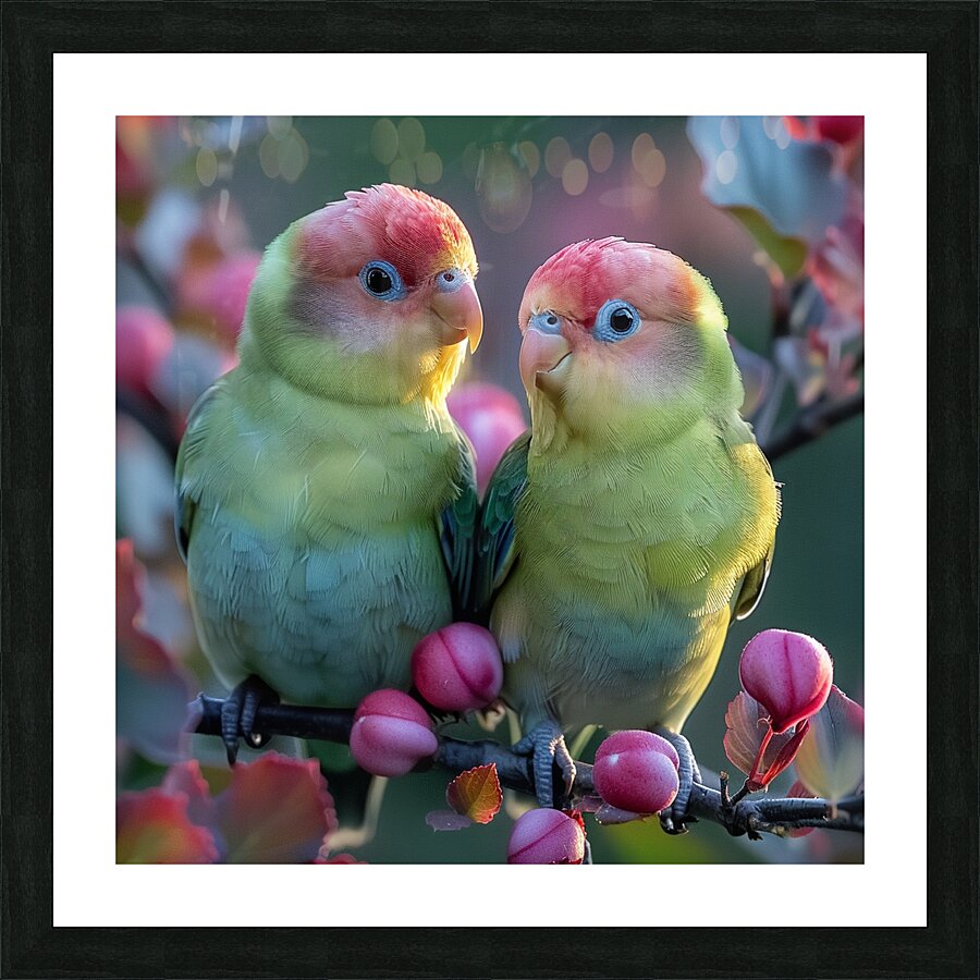 Love Birds Picture Frame print