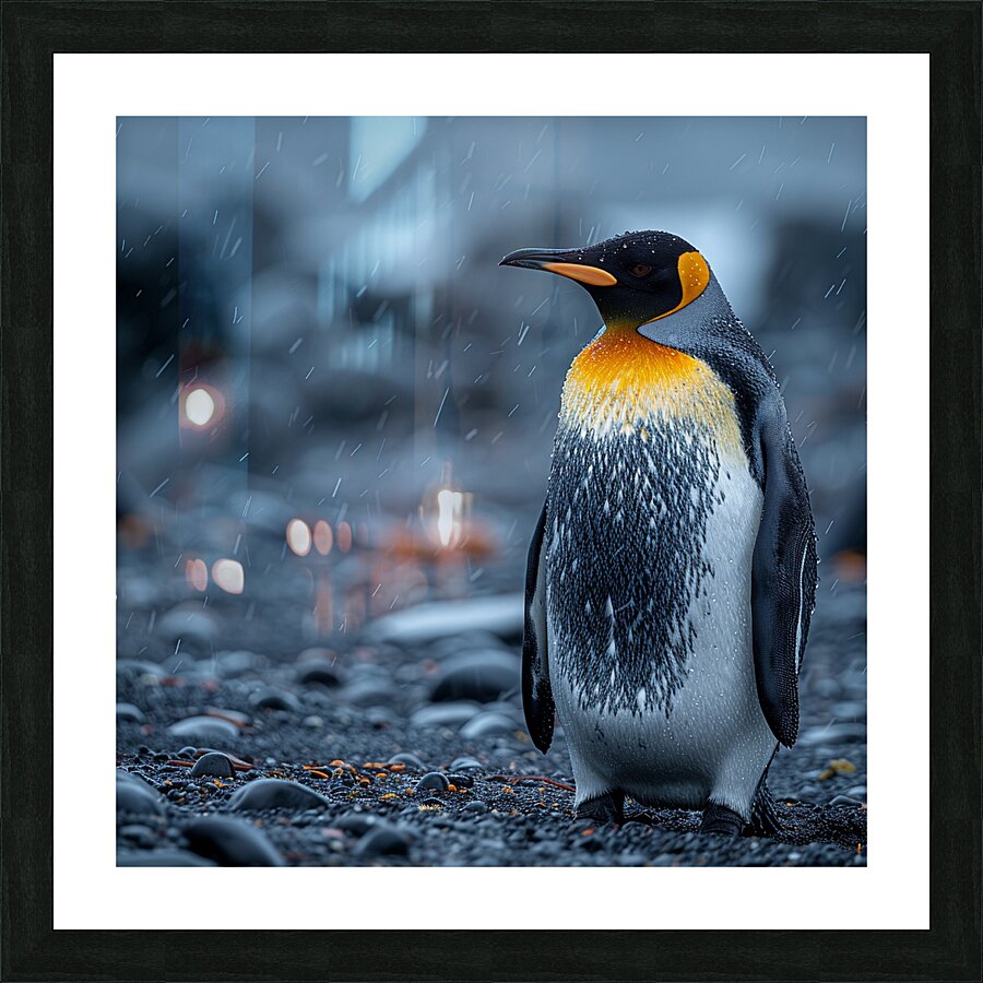 Penguin Haven Picture Frame print