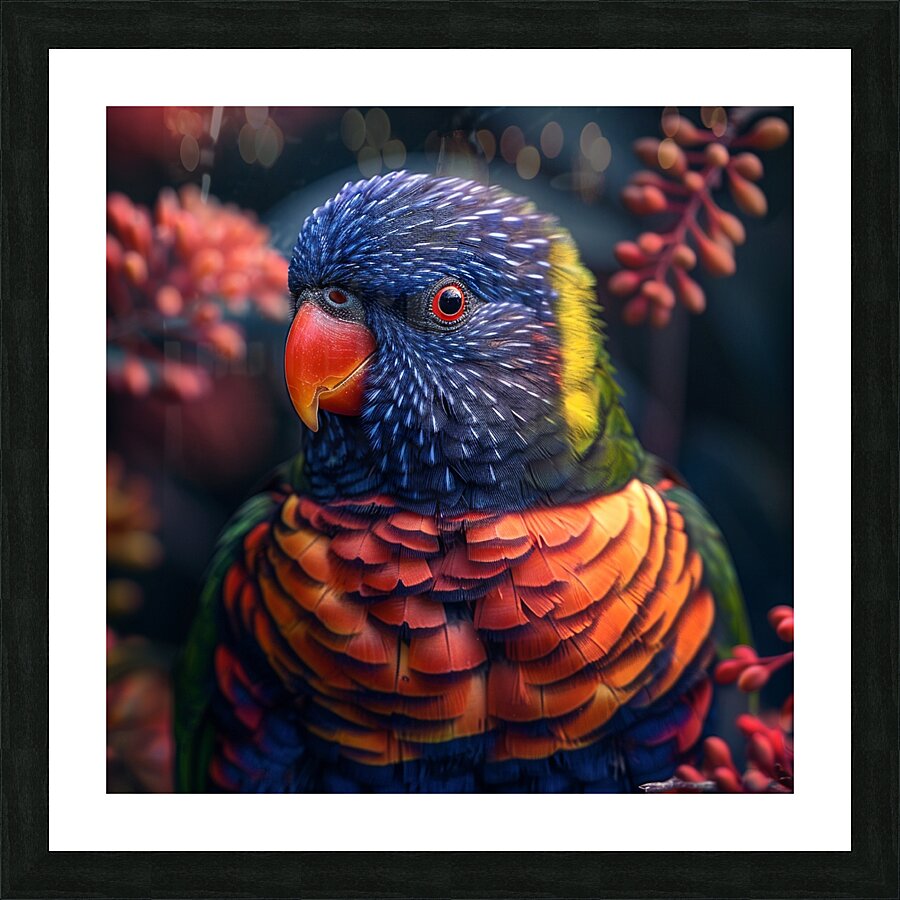 Lorikeet Bird Picture Frame print