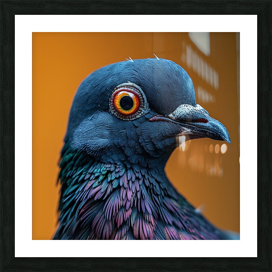 Cool Pigeon Picture Frame print