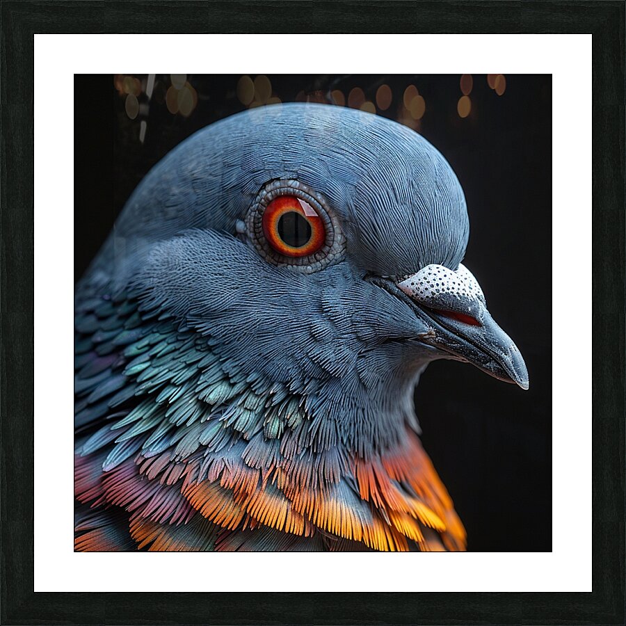 Pigeon Eye Picture Frame print