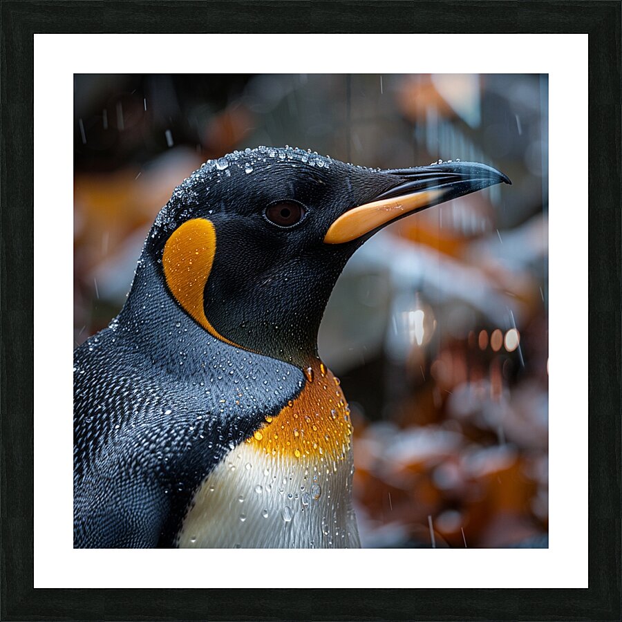 Charming Penguin Picture Frame print