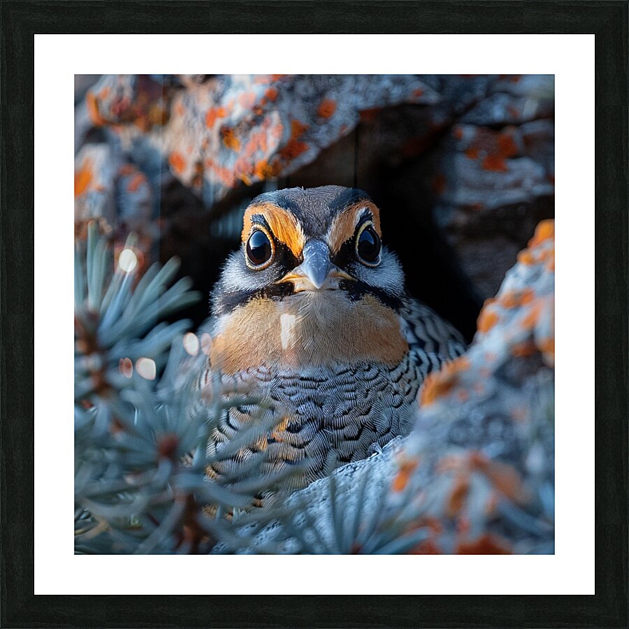 Quail Beak Picture Frame print