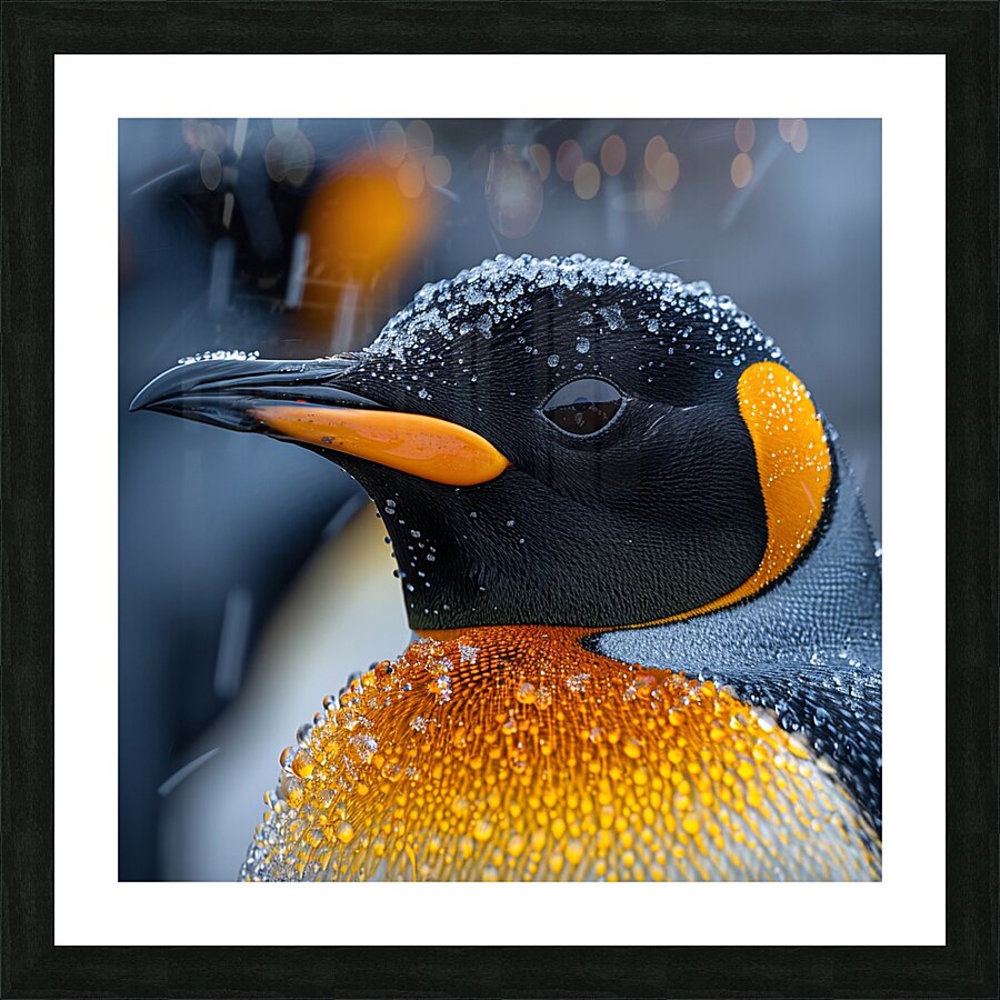 Chubby Penguin Picture Frame print