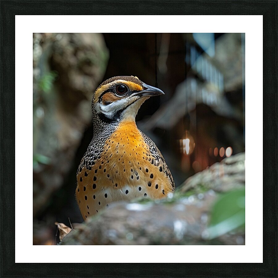 Quail Bird Picture Frame print