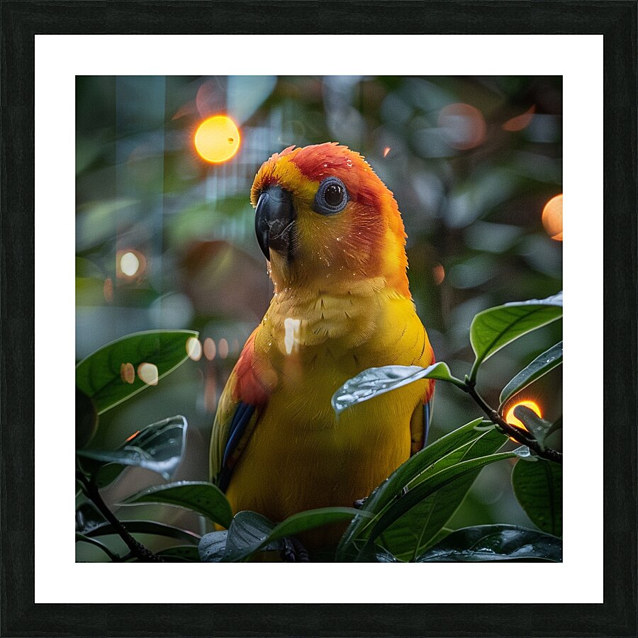 Adorable Parrot Picture Frame print