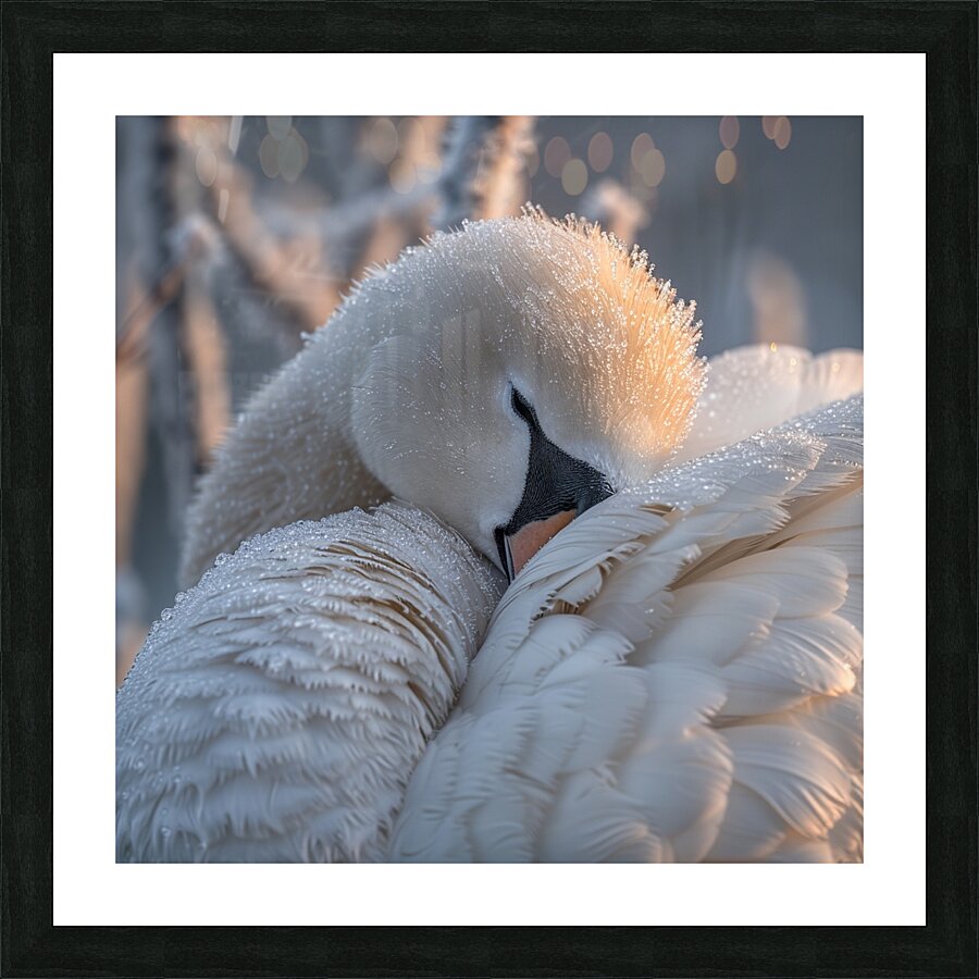 Pure Swan Picture Frame print