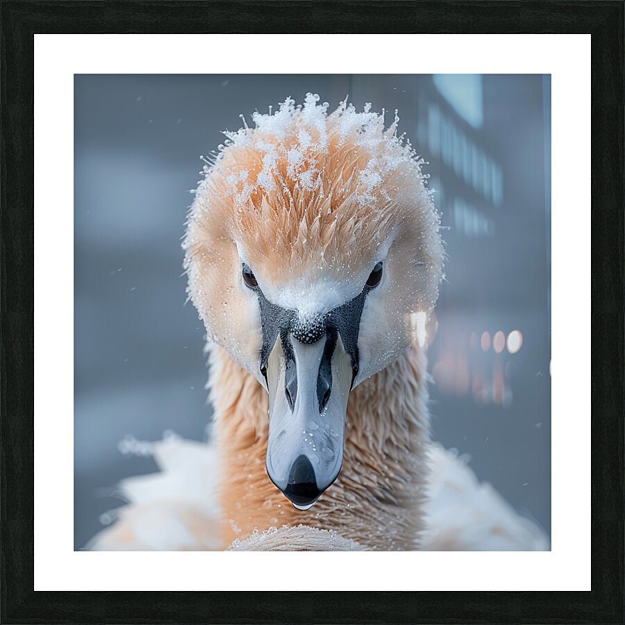 Tranquil Swan Picture Frame print