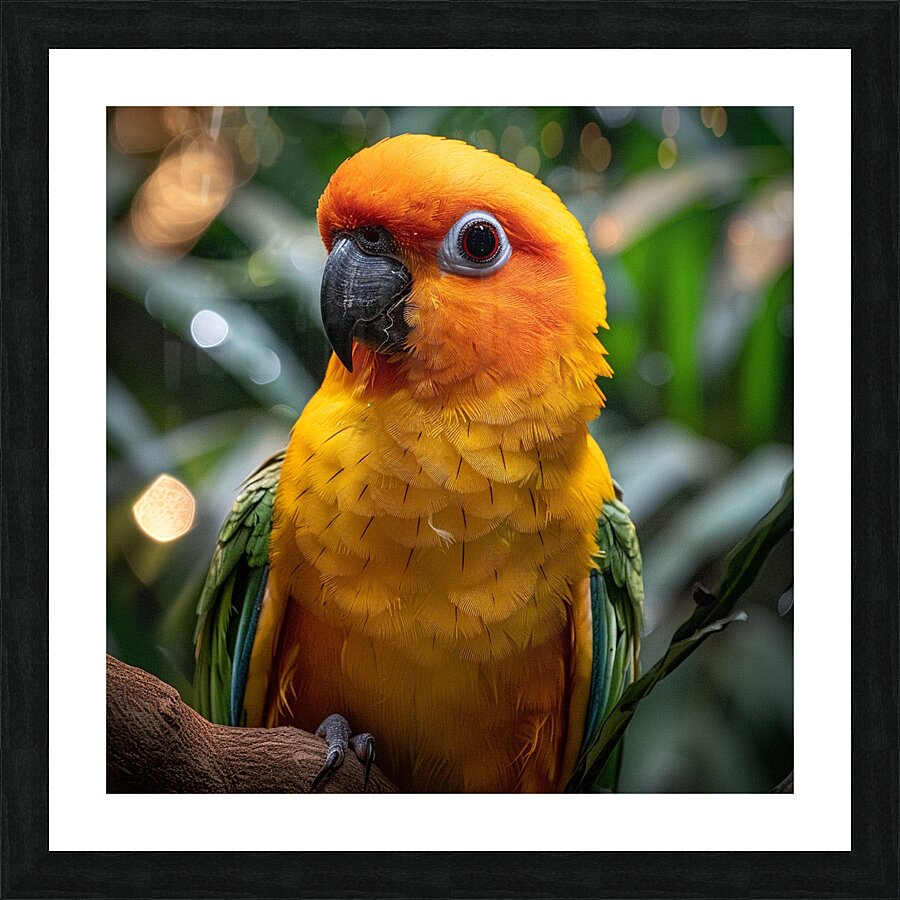 Cute Conure Bird Picture Frame print