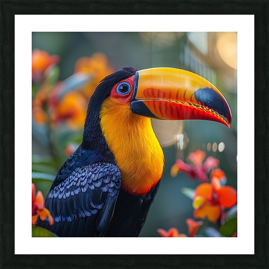 Angelic Toucan Picture Frame print
